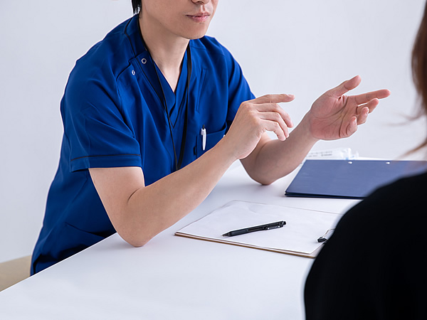 画像：検査結果と治療計画のご説明