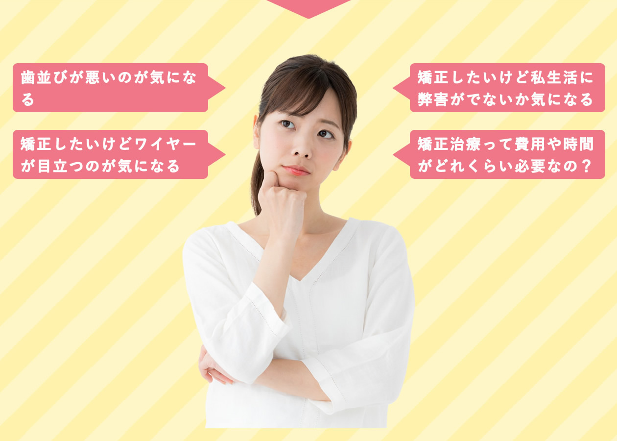 画像：歯並びのお悩みスマホ版